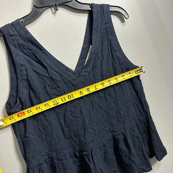 Ann Taylor LOFT Women Navy Blue V-neck Blouse Top Size Small. - Picture 9 of 9